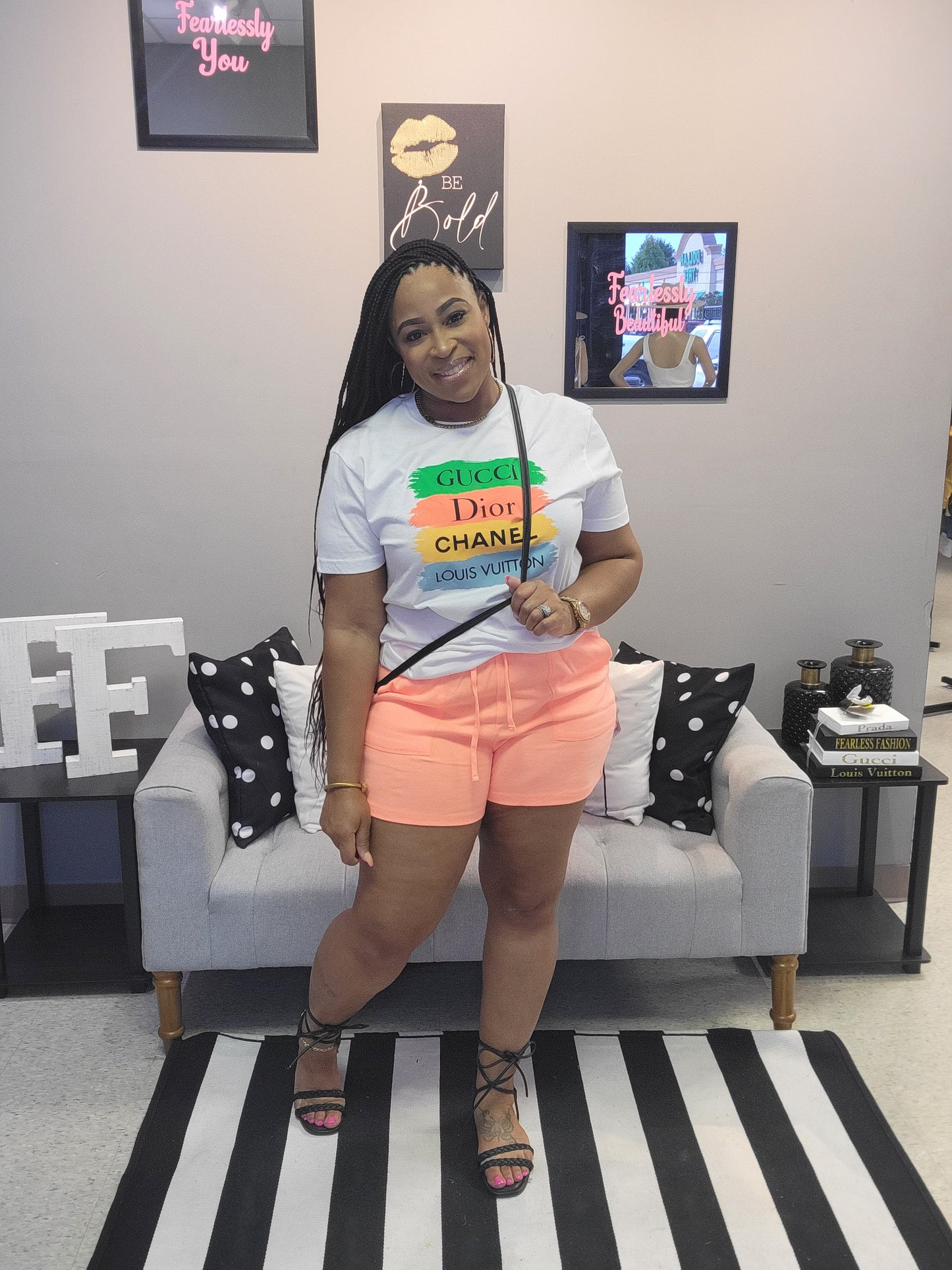 Down to the Basics Shorts (Neon Coral)